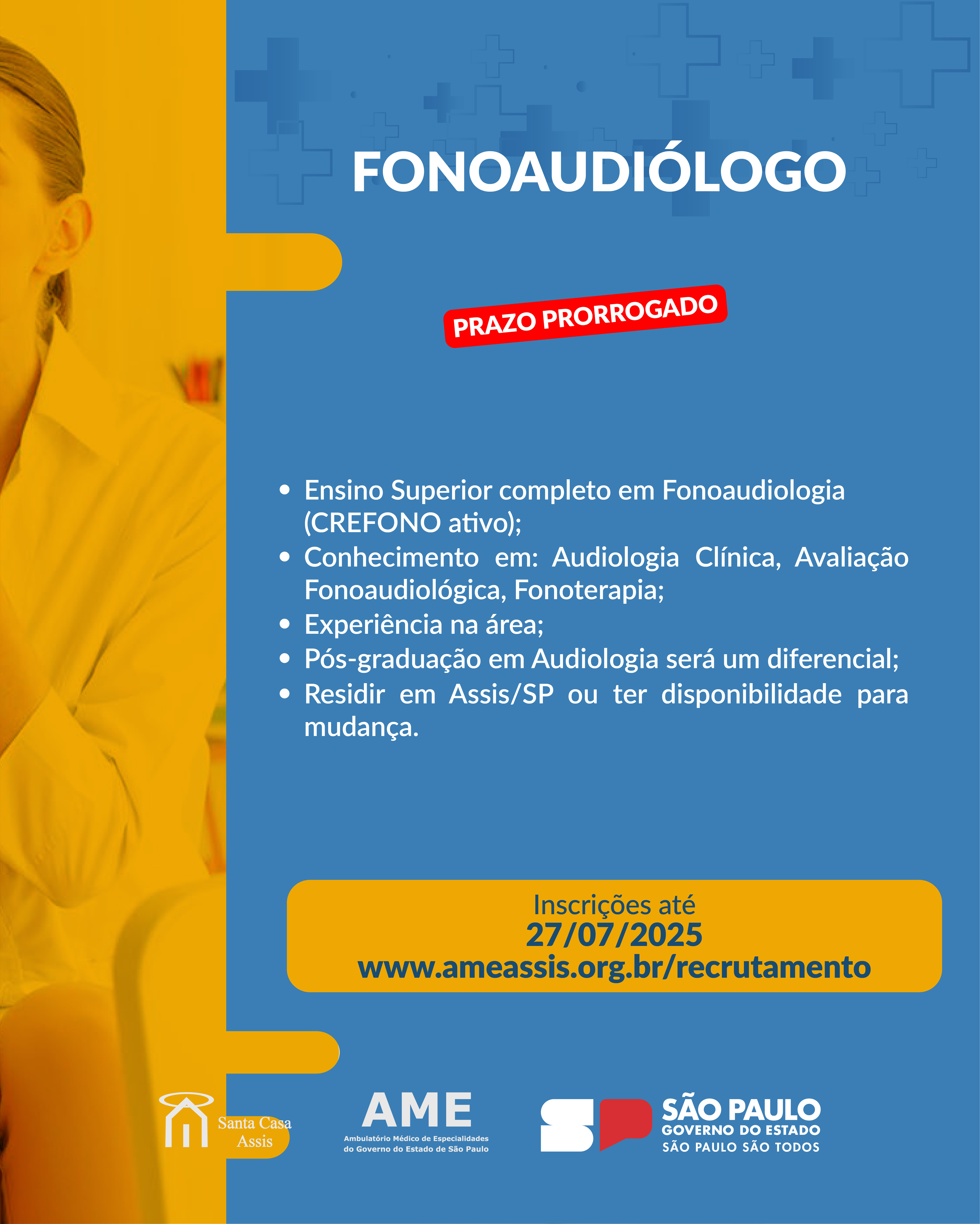OPORTUNIDADE AME ASSIS - FONOAUDIÓLOGO