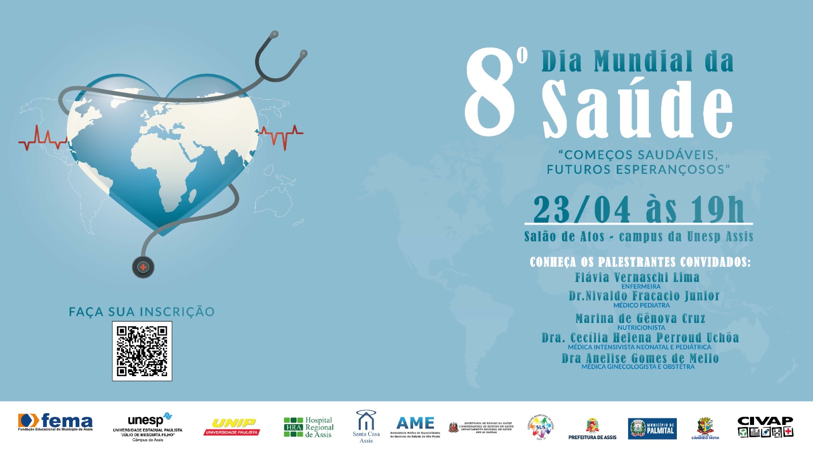 Dia Mundial da Saúde será celebrado com palestras e discussões sobre cuidados desde a primeira infância