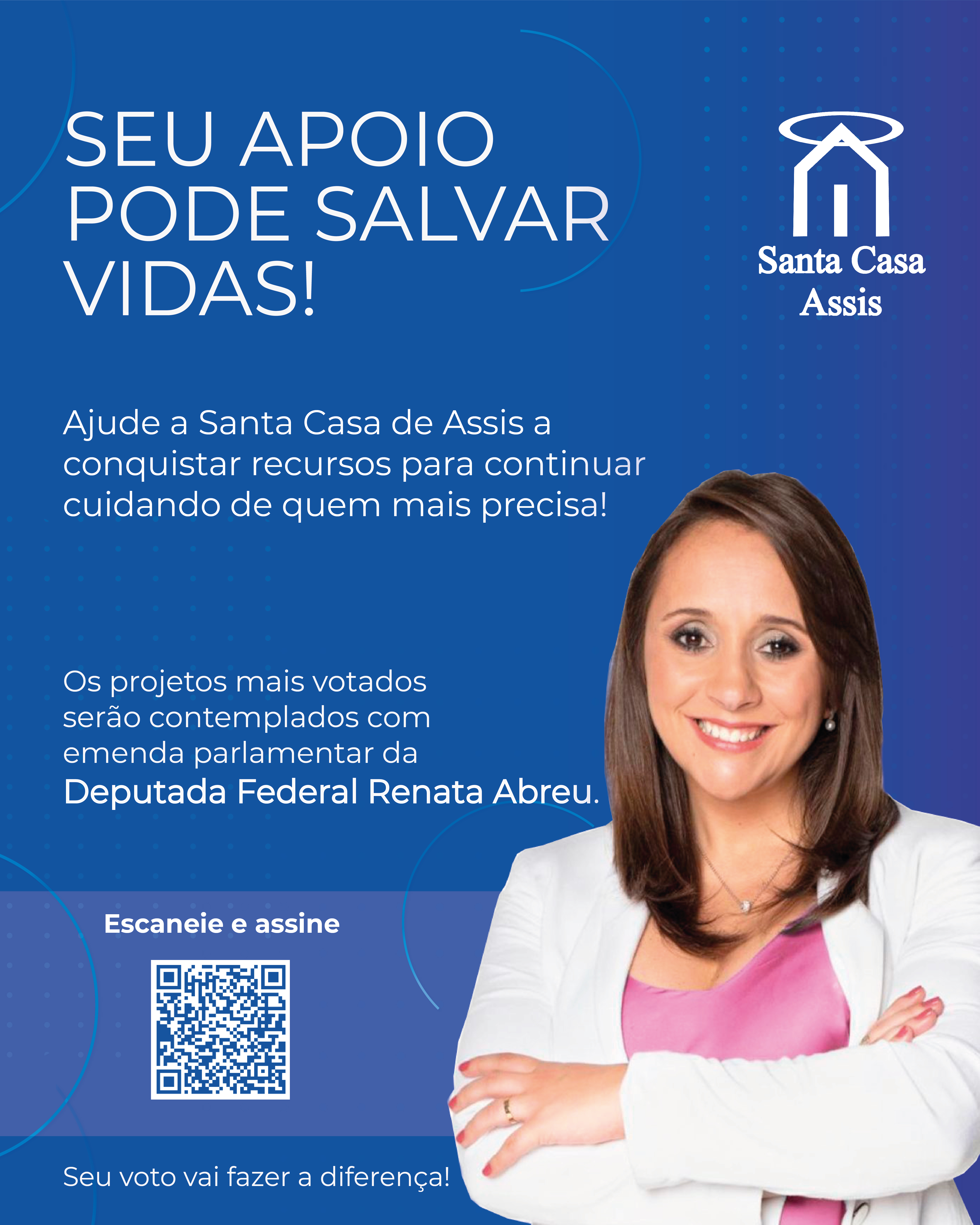 Ajude a Santa Casa de Assis a garantir mais recursos para o atendimento SUS!